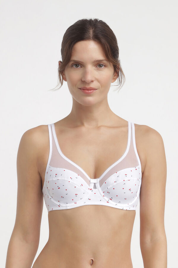DIM Generous High-Capacity Underwire Bra  white