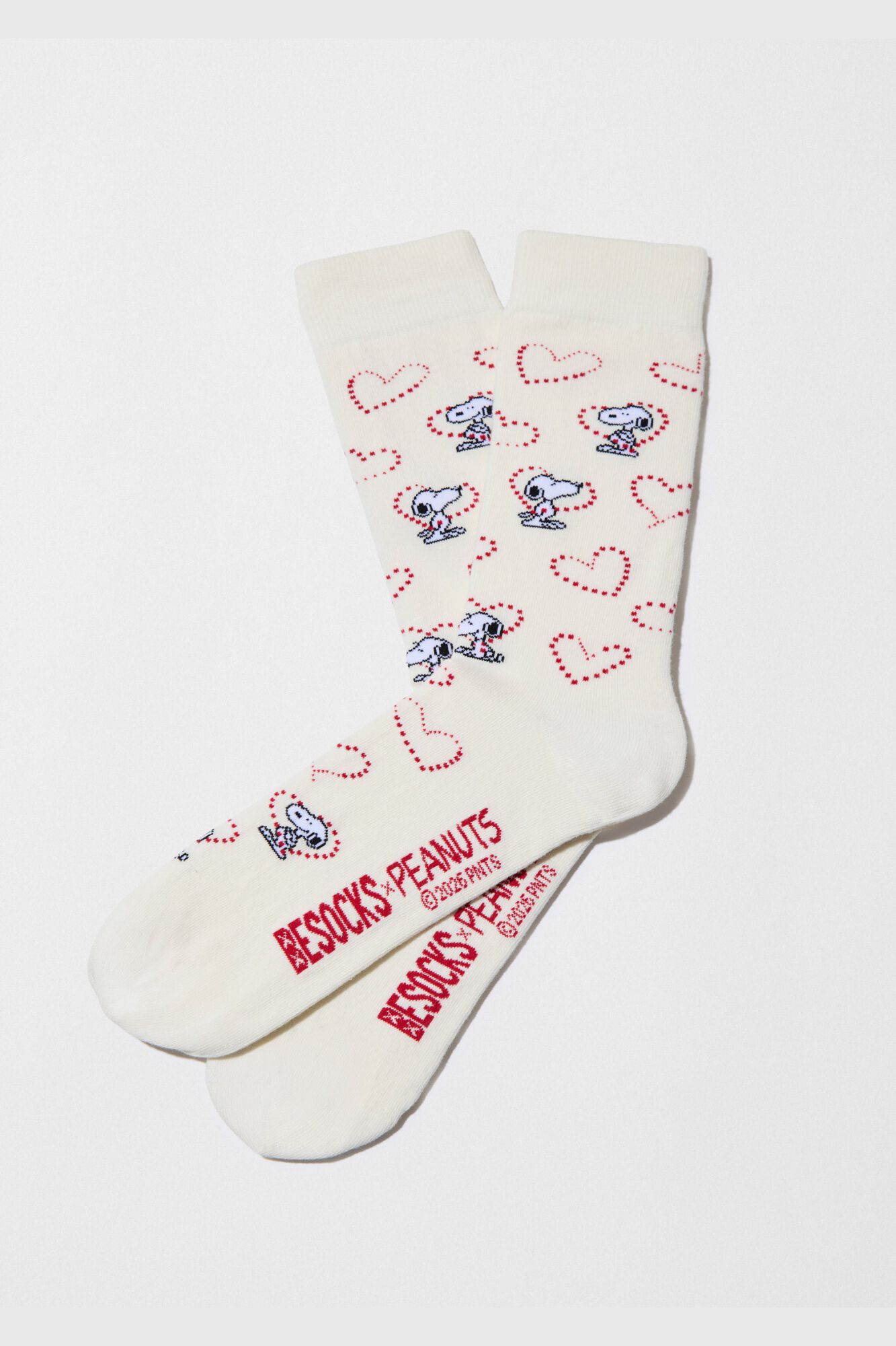 Besocks Meias altas Snoopy algod&atilde;o org&acirc;nico