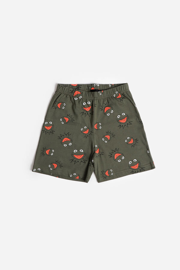 Womensecret DISNEY Crazy Kermit short-sleeved pyjamas for boys Kaki