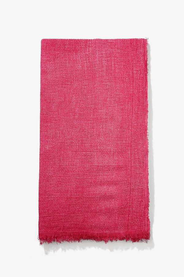 Womensecret Rectangular perforated scarf pink