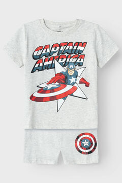 Womensecret Boy's Captain America summer pyjamas Grau