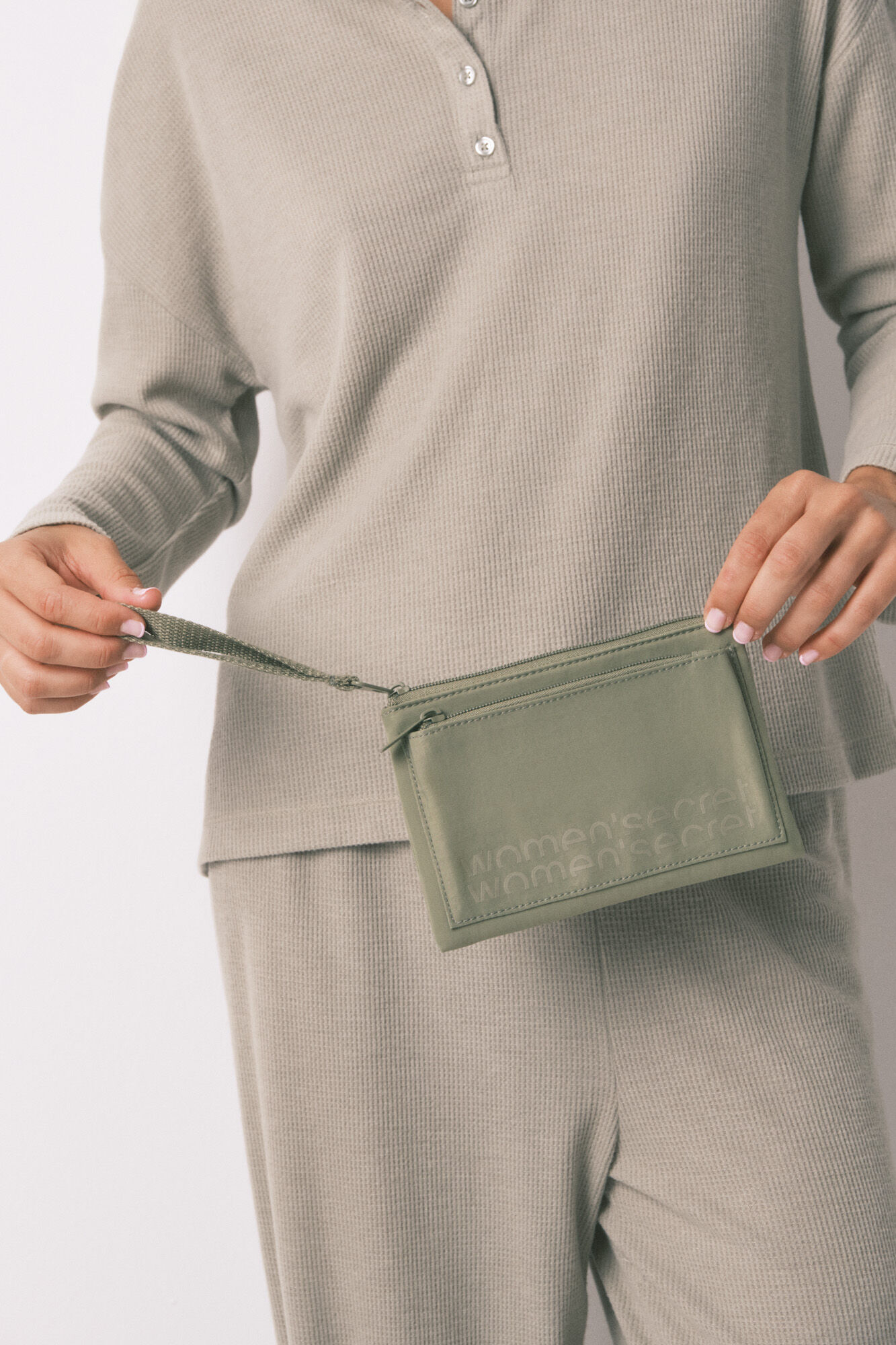 Women'secret Monedero mini nylon verde