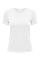 Womensecret Camiseta de manga corta ajustada blanco