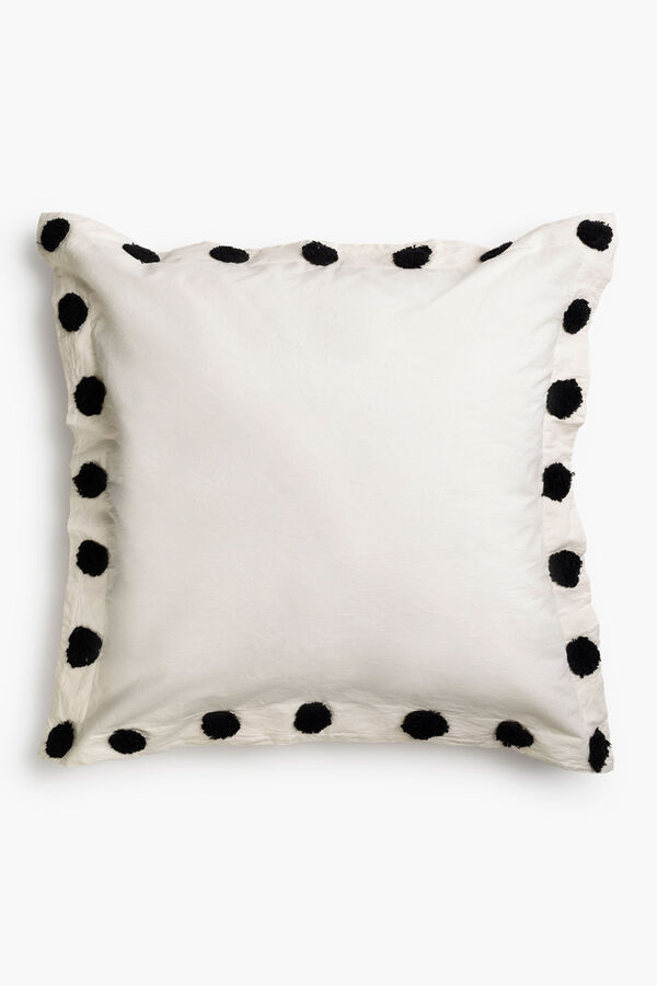 Womensecret Black Peony square pillow cover (60 x 60) noir