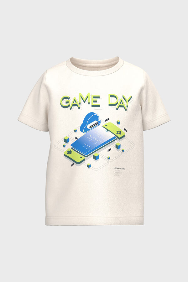 Womensecret Boys' game day T-shirt blanc