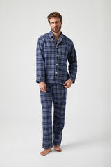 Kiff-Kiff Piajama Kiff Kiff Tipo Viyela Cuadros Azul azul