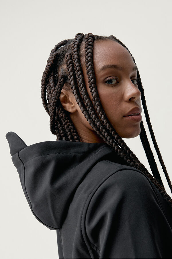 Born Living Yoga Sportjacke Trench Black Schwarz