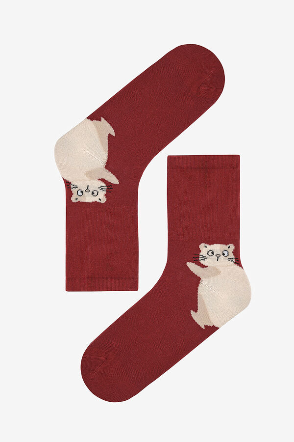 Penti Meias para mulheres estampado