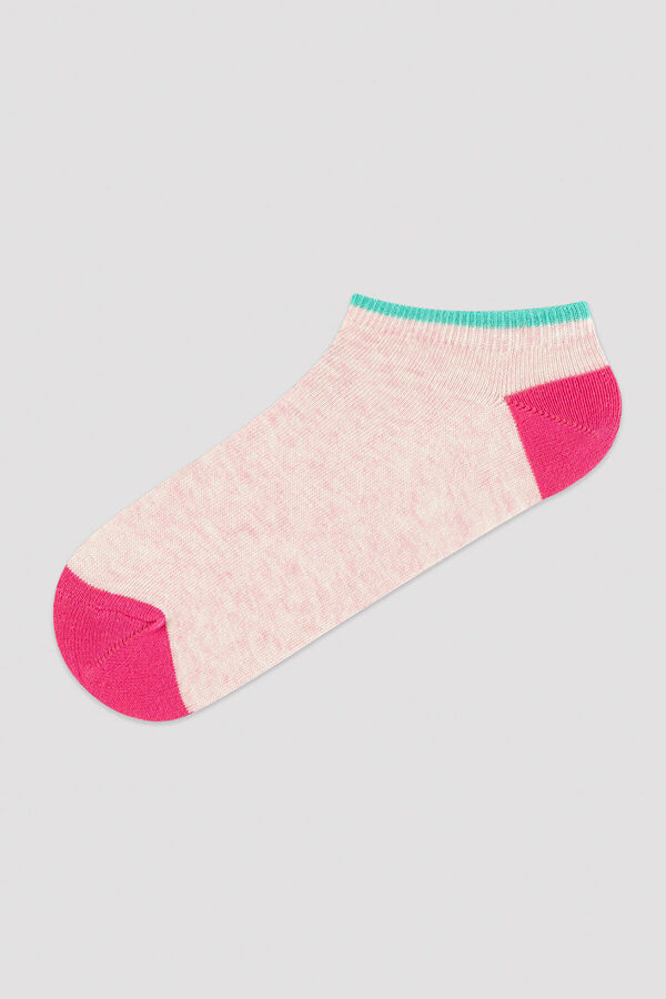 Penti Pack de cinco calcetines tobilleros coloridos estampado