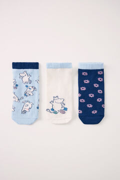 Womensecret Pack of 3 Moomin short socks printed