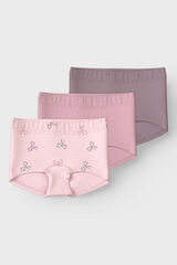 Name it 3er-Pack Slips mit Schleife Rosa