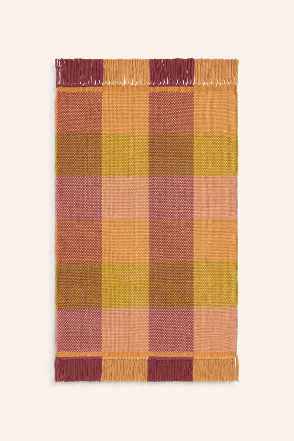 Calma House Tapete de algod&atilde;o tran&ccedil;ado Croma estampado