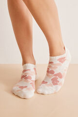 Womensecret Pakiranje od 3 para kratkih pamučnih čarapa s motivom srca S uzorkom