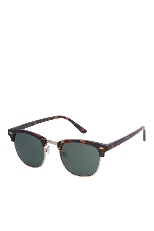 Jack & Jones Tortoiseshell browline sunglasses nude
