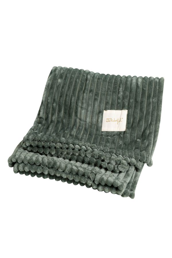 Mr. Wonderful Green Happy Siesta blanket imprim&eacute;