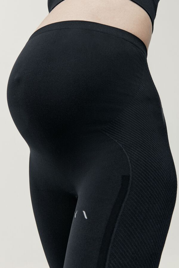 Born Living Yoga Black Mommy Line leggings black