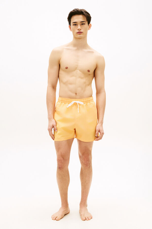 Tommy Hilfiger Embroidered flag men's swimwear red