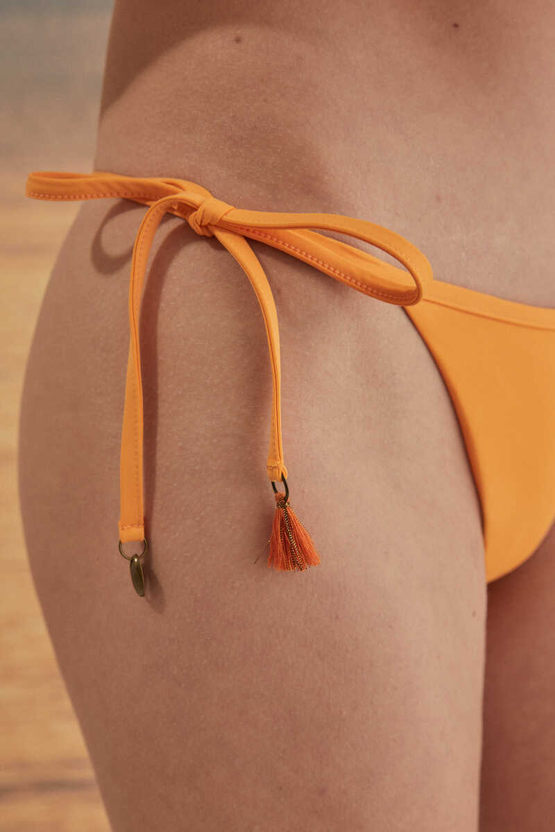 Womensecret Orange thong side-tie bikini bottoms red