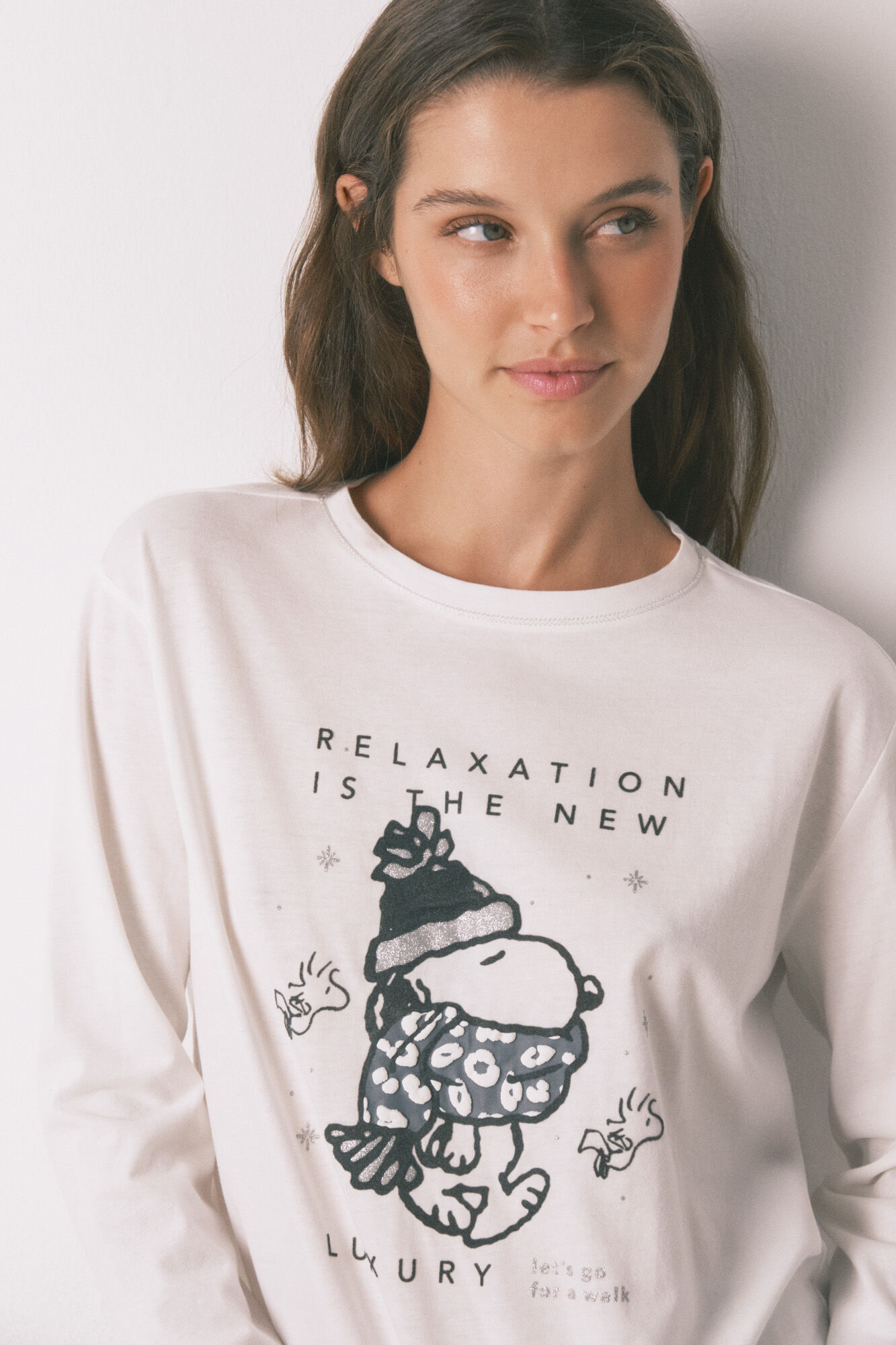 Women'secret 100% cotton Snoopy long pyjamas