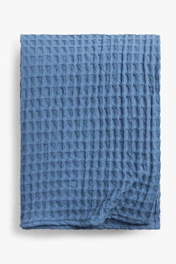 Womensecret Tagesdecke mit Wabenmuster Panal Blau. Bett 135-150 cm. Blau
