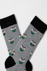 Besocks Owl high socks BESOCKS grey