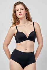 Gisela Extremely neckline push-up bra Schwarz