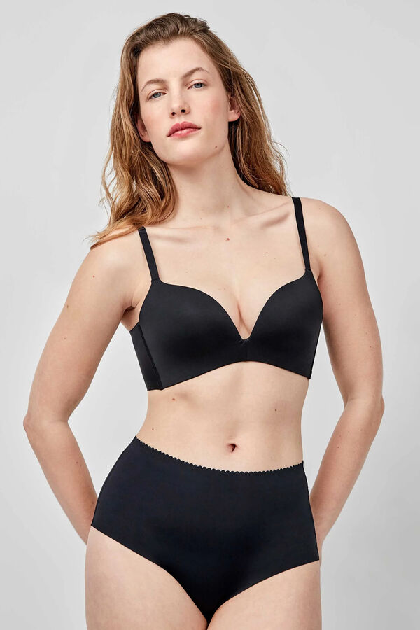 Gisela Extremely neckline push-up bra Schwarz