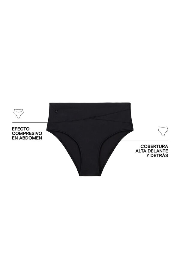 Women'secret Crne bikini gaćice za oblikovanje Crna