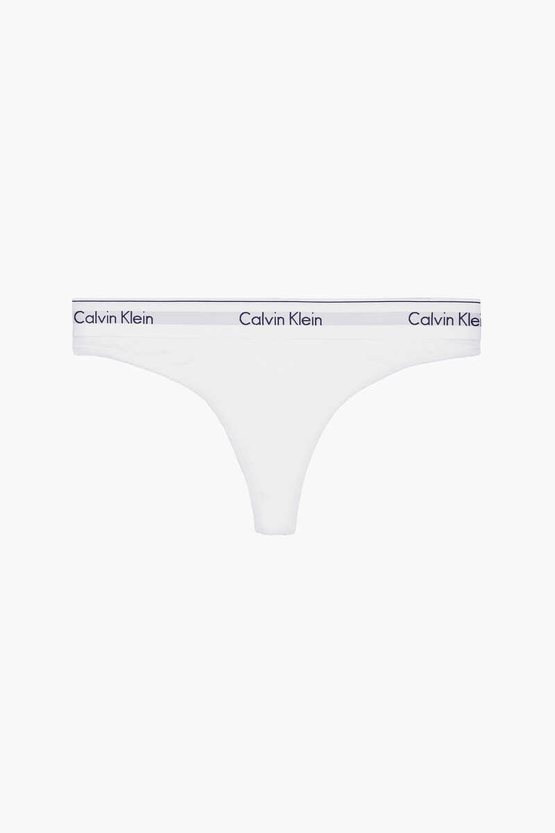 Womensecret Modern Cotton elasticated waist thong blanc