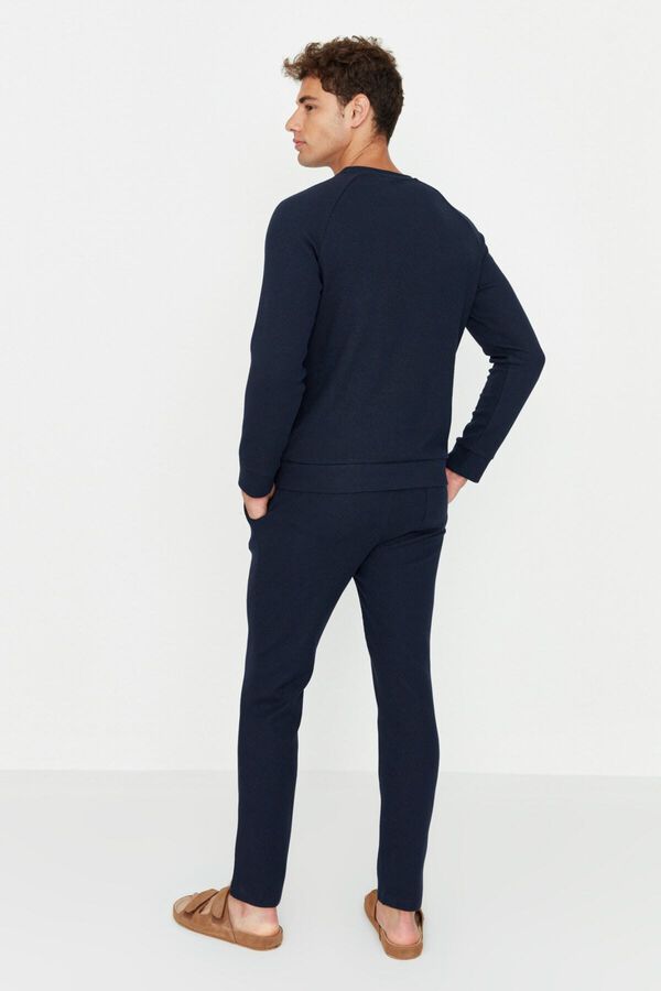 Trendyol Comfortable Knitted Pyjama Set blue