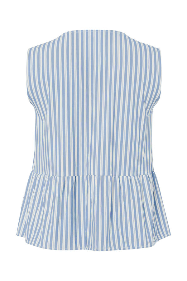 Pieces Top Weste mit Schn&uuml;rung Blau