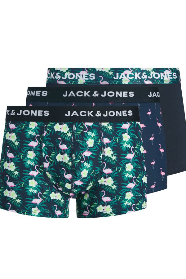 Jack & Jones 3-pack print boxers blue