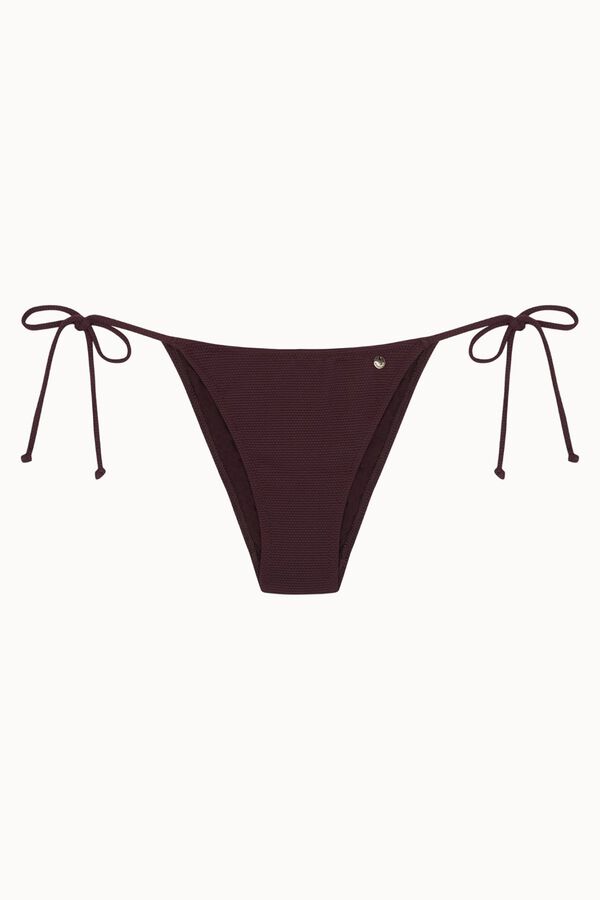 Bohodot Brown tie Brazilian panty nude