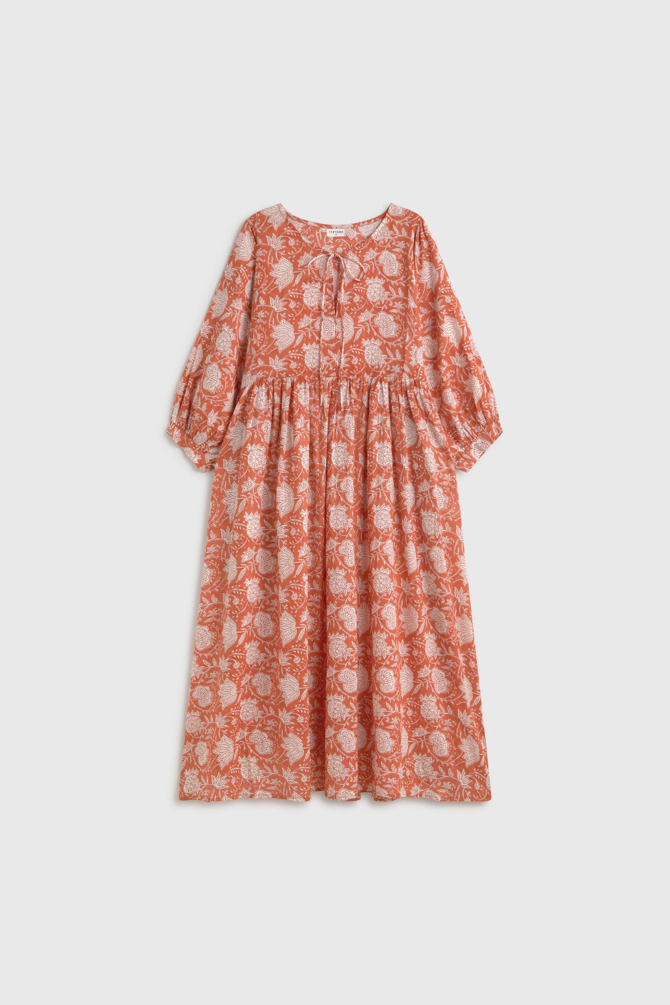 Textura T&uacute;nica algod&oacute;n estampada  larga