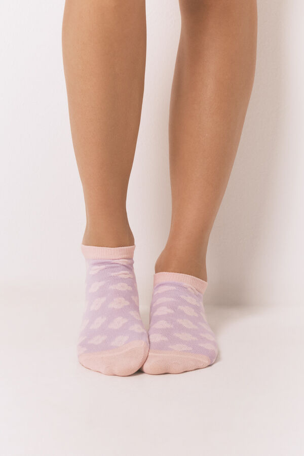 Women'secret Lot de 3 chaussettes courtes aux imprimés assortis imprimé