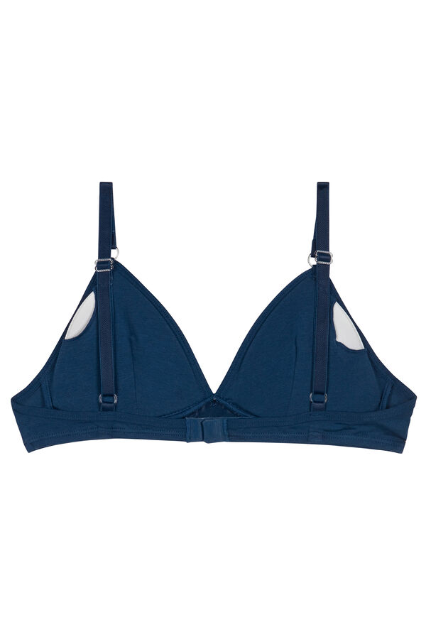 Womensecret Non-wired bra with removable cups, hypoallergenic, dermatologically tested  Blau