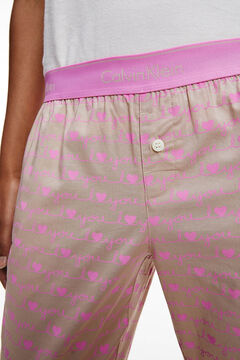 Womensecret Calças de pijama com cós da Calvin Klein rosa