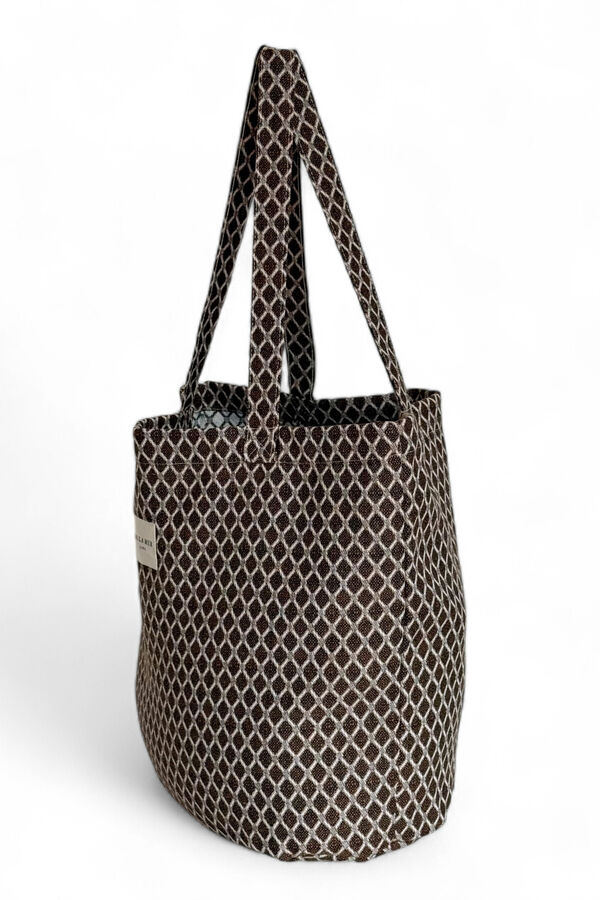 De La Mur Bolsa Grande Cobre marr&oacute;n