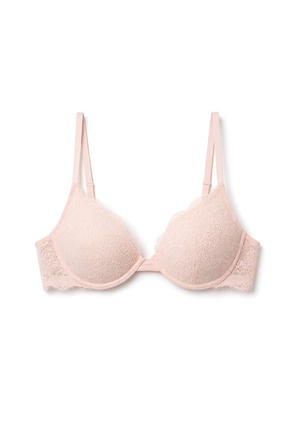 Women'secret Pink lace push-up bra GORGEOUS pink