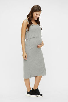 Womensecret Vestido maternity midi gris