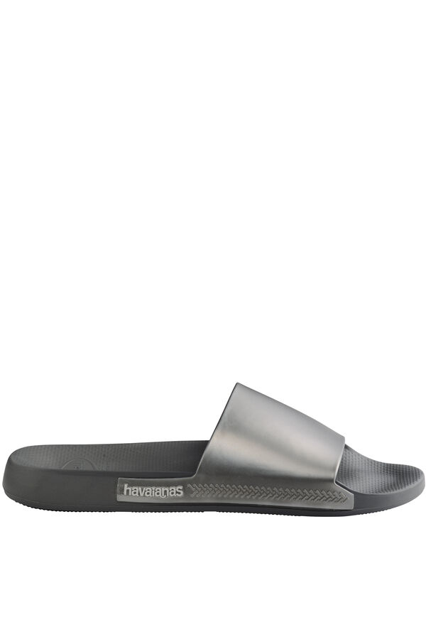 Womensecret Hav. sandals Classic Metallic Slides szürke