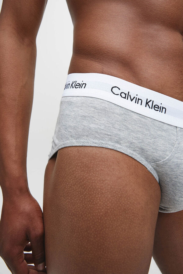 Womensecret Pack de 3 cuecas de algodão com cós da Calvin Klein estampado