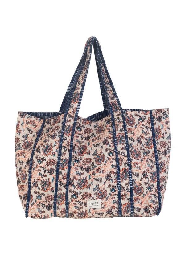 Kbas Saco de algod&atilde;o castanho