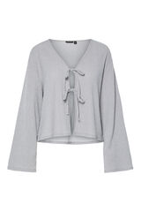 Pieces Flowy blouse grey