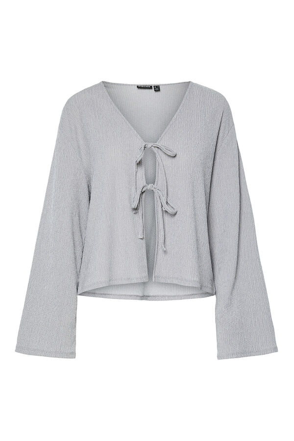 Pieces Flowy blouse grey