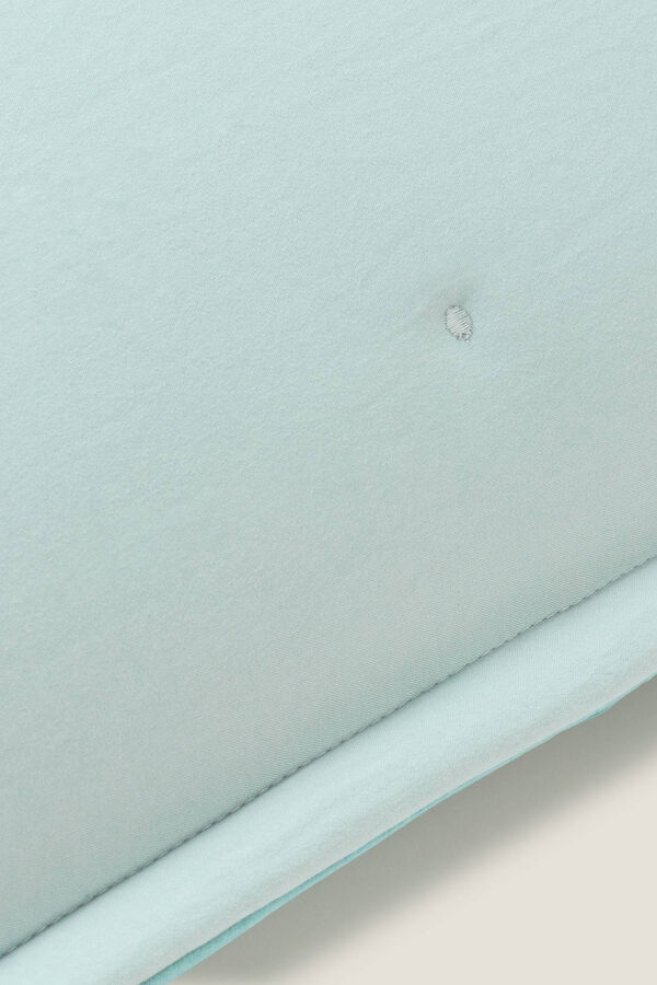 Textura Reversible plain cushion cover blue