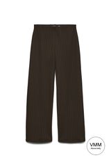 Mamalicious Maternity knit wide leg trousers nude