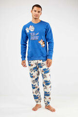Gisela Conjunto pijama Tom & Jerry en punto interlock azul