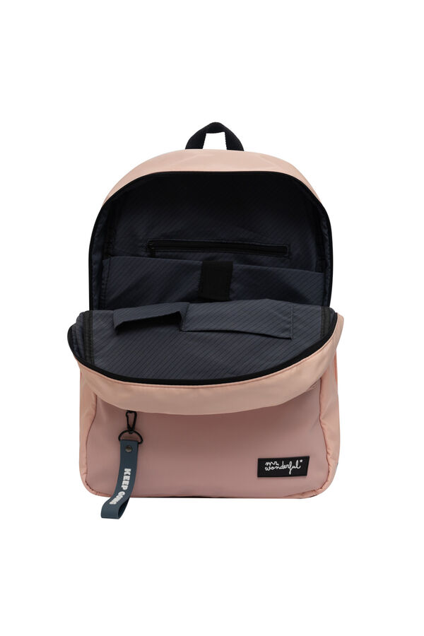 Womensecret Pink soft backpack - Keep going imprimé