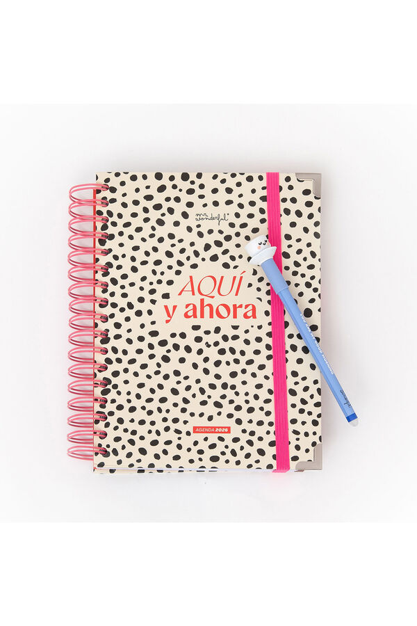 Mr. Wonderful Agenda Office 2026 Diaria - Aqu&iacute; y ahora estampado